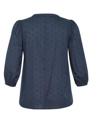 KAFFE curve Bluse in Dunkelblau