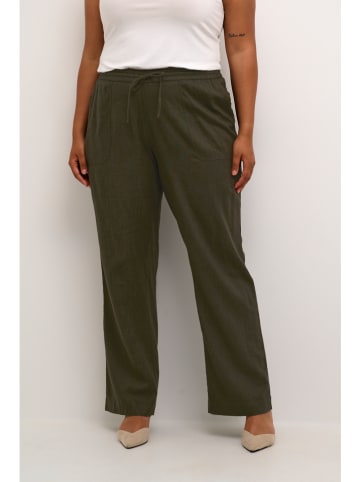 KAFFE curve Broek kaki