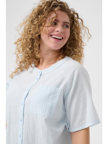 KAFFE curve Bluse in Hellblau