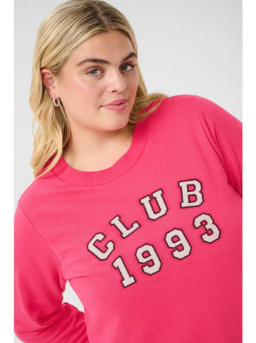 KAFFE curve Bluza w kolorze różowym