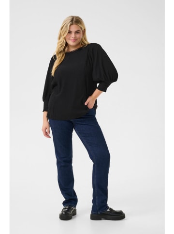 KAFFE curve Blouse "Calvina" zwart