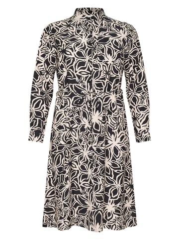 KAFFE curve Kleid in Schwarz/ Creme