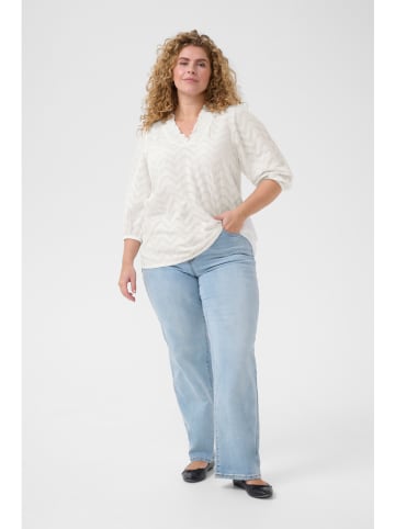 KAFFE curve Bluse in Weiß