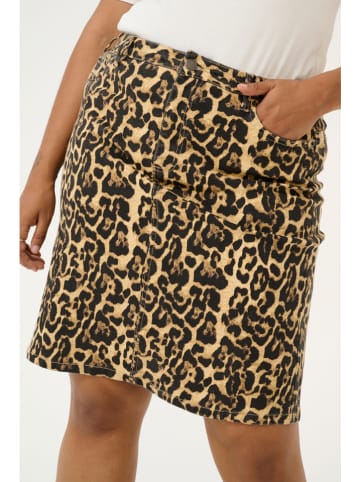 KAFFE curve Rok lichtbruin/zwart