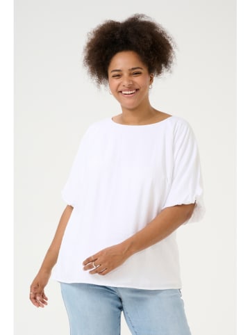 KAFFE curve Bluse in Weiß