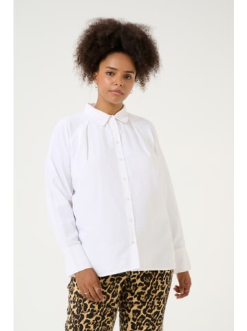 KAFFE curve Bluse in Weiß