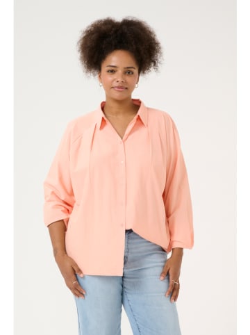 KAFFE curve Bluzka w kolorze brzoskwiniowym