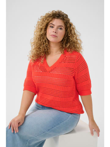 KAFFE curve Pullover in Rot