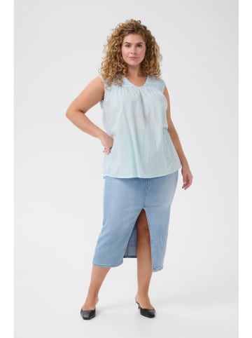 KAFFE curve Blusentop in Hellblau