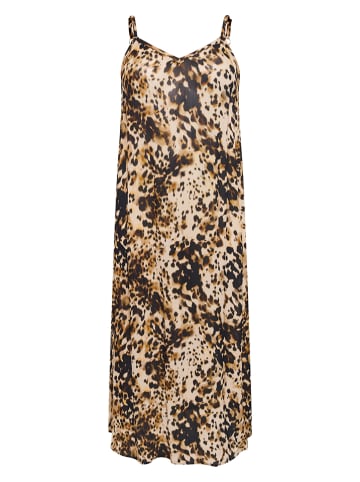 KAFFE curve Jurk beige/zwart