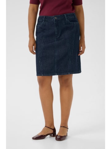 KAFFE curve Jeansrock in Dunkelblau