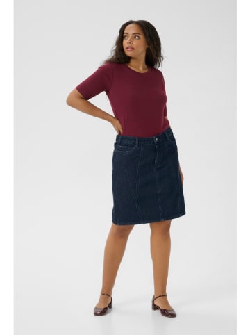 KAFFE curve Jeansrock in Dunkelblau