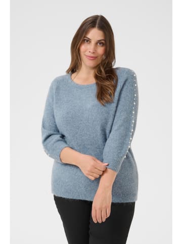 KAFFE curve Pullover in Hellblau