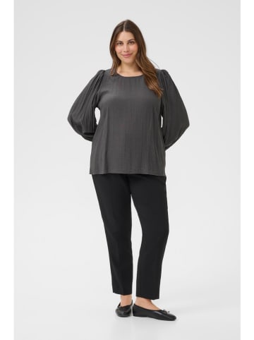 KAFFE curve Bluse in Anthrazit
