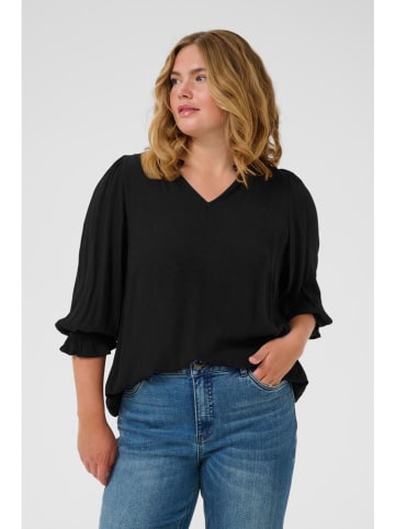 KAFFE curve Bluse "Kiv" in Schwarz