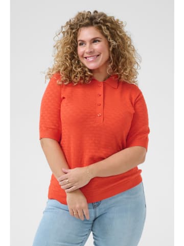 KAFFE curve Trui oranje