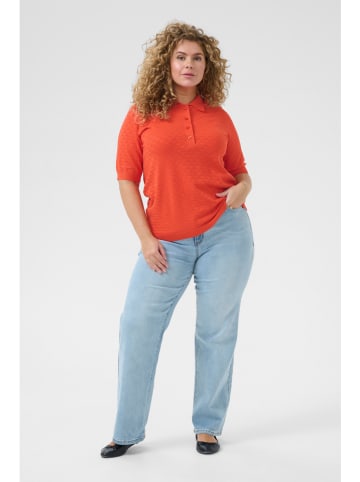 KAFFE curve Trui oranje