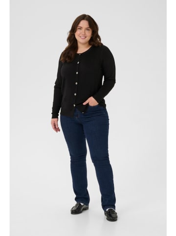 KAFFE curve Cardigan "Regina" in Schwarz