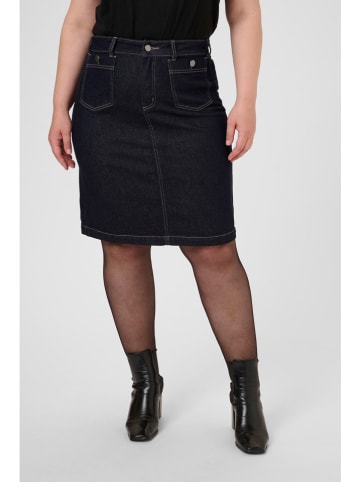 KAFFE curve Jeansrock "Croria" in Dunkelblau