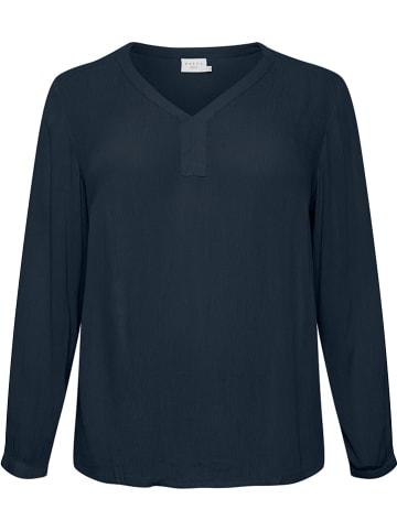 KAFFE curve Blouse "Ami" donkerblauw