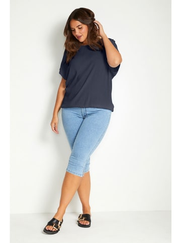 KAFFE curve Shirt "Ami" in Dunkelblau