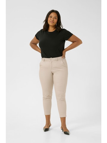 Kaffe Spodnie chino "Leana" w kolorze kremowym