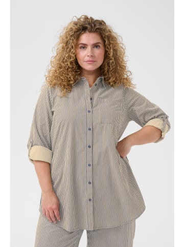 KAFFE curve Blouse beige/blauw