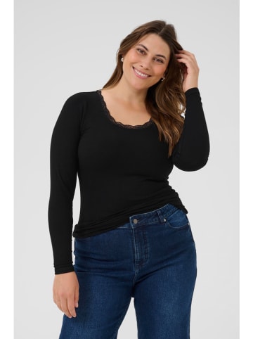 KAFFE curve Longsleeve zwart