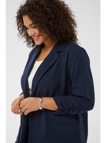 KAFFE curve Blazer donkerblauw
