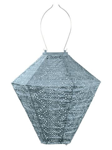 Lumiz Ledsolarlantaarn "Lace Diamond'' blauwgrijs - (H)28 x Ø 28 cm
