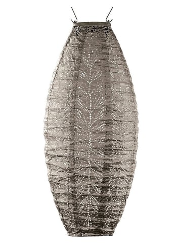 Lumiz Ledsolarlantaarn "Folia Long Oval'' taupe - (H)45 x Ø 20 cm