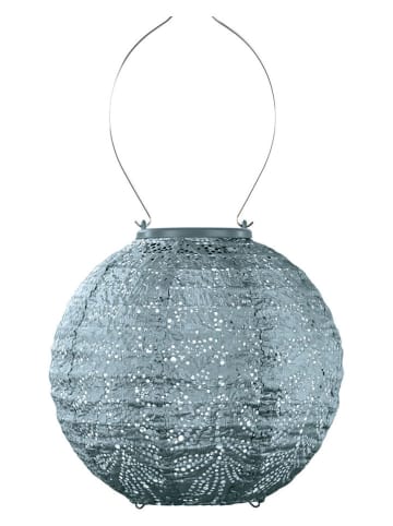 Lumiz Ledsolarlantaarn "Folia Rond'' blauwgrijs - Ø 20 cm