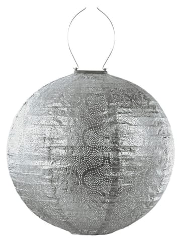 Lumiz Ledsolarlantaarn "Tigres Rond'' zilverkleurig - Ø 40 cm