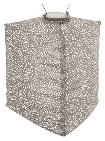 Lumiz LED-Solarlaterne ''Paisley Triangle'' in Taupe - (H)30 x Ø 28 cm