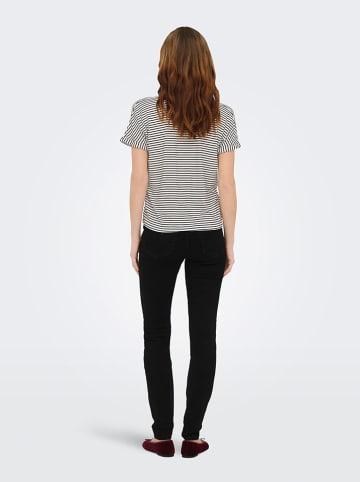 JDY Shirt "Sissy" in Weiß/ Schwarz