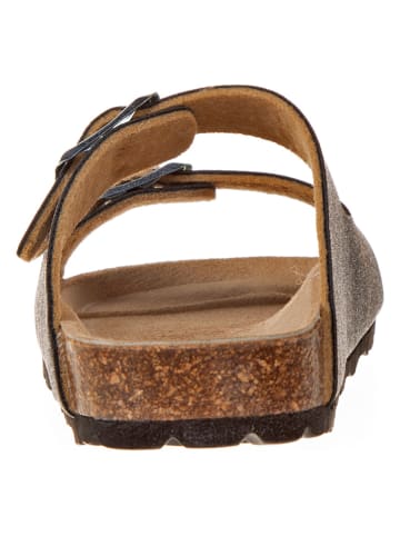 BIO PINGÜIN Klapki w kolorze antracytowym