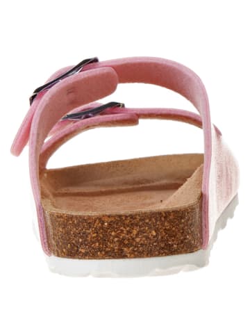 BIO PINGÜIN Klapki w kolorze jasnoróżowym