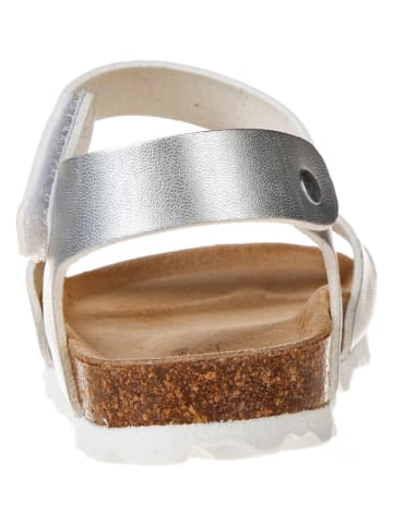 BIO PINGÜIN Sandały w kolorze srebrnym