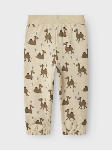 name it Sweatbroek "Jano" beige/lichtbruin
