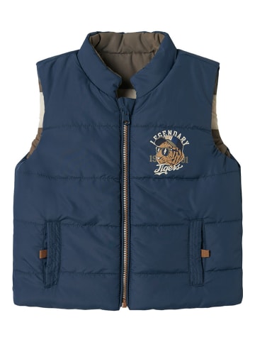 name it Omkeerbare bodywarmer "Moyo" blauw/kaki