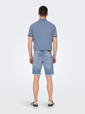 ONLY & SONS Spijkershort "Onsyply" lichtblauw