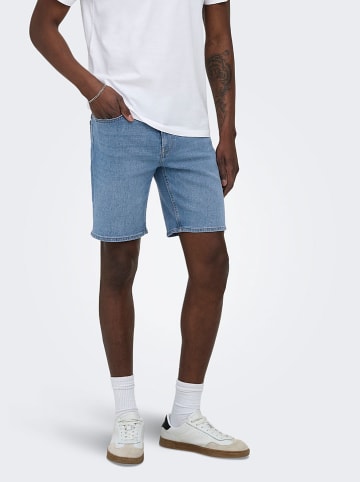 ONLY & SONS Jeans-Shorts "Onsweft" in Hellblau