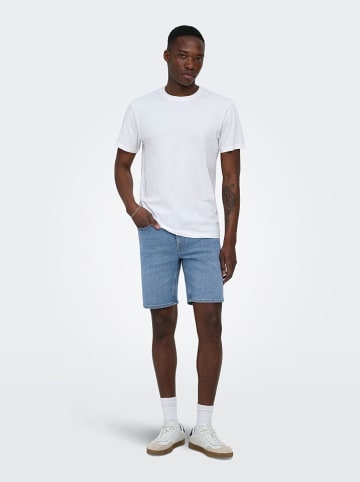 ONLY & SONS Jeans-Shorts "Onsweft" in Hellblau