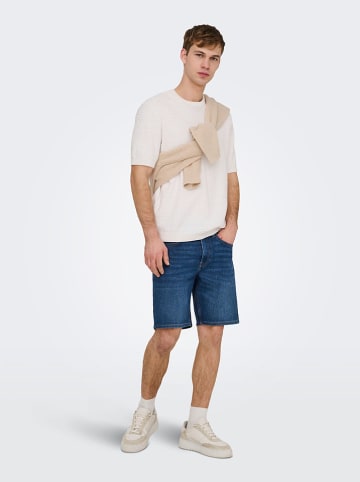 ONLY & SONS Jeans-Shorts "Onsweft" in Blau