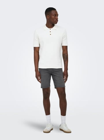 ONLY & SONS Jeans-Shorts "Onsweft" in Grau