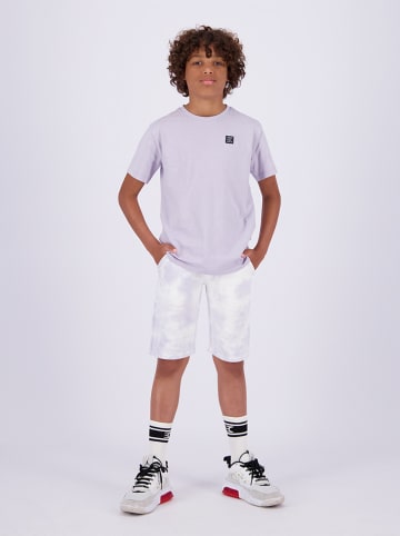 Vingino Sweatshorts in Weiß/ Lila