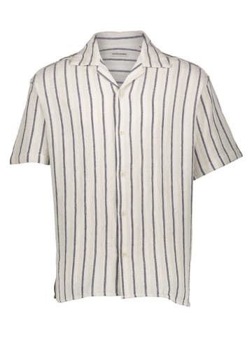 Jack & Jones Hemd "Coba" in Weiß/ Dunkelblau
