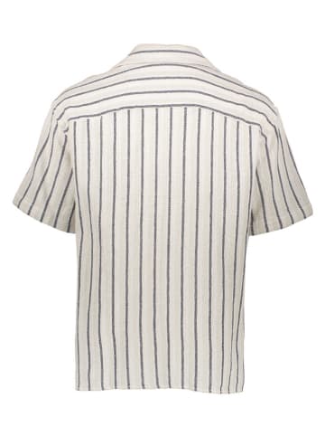 Jack & Jones Blouse "Coba" wit/donkerblauw