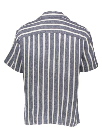 Jack & Jones Hemd "Coba" in Dunkelblau/ Weiß