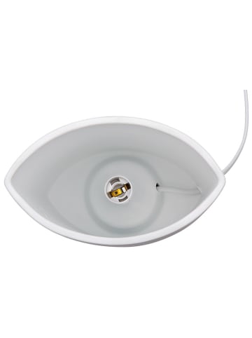 GILDE Lampa stołowa "Flowers" w kolorze białym - 17 x 21 x 10 cm